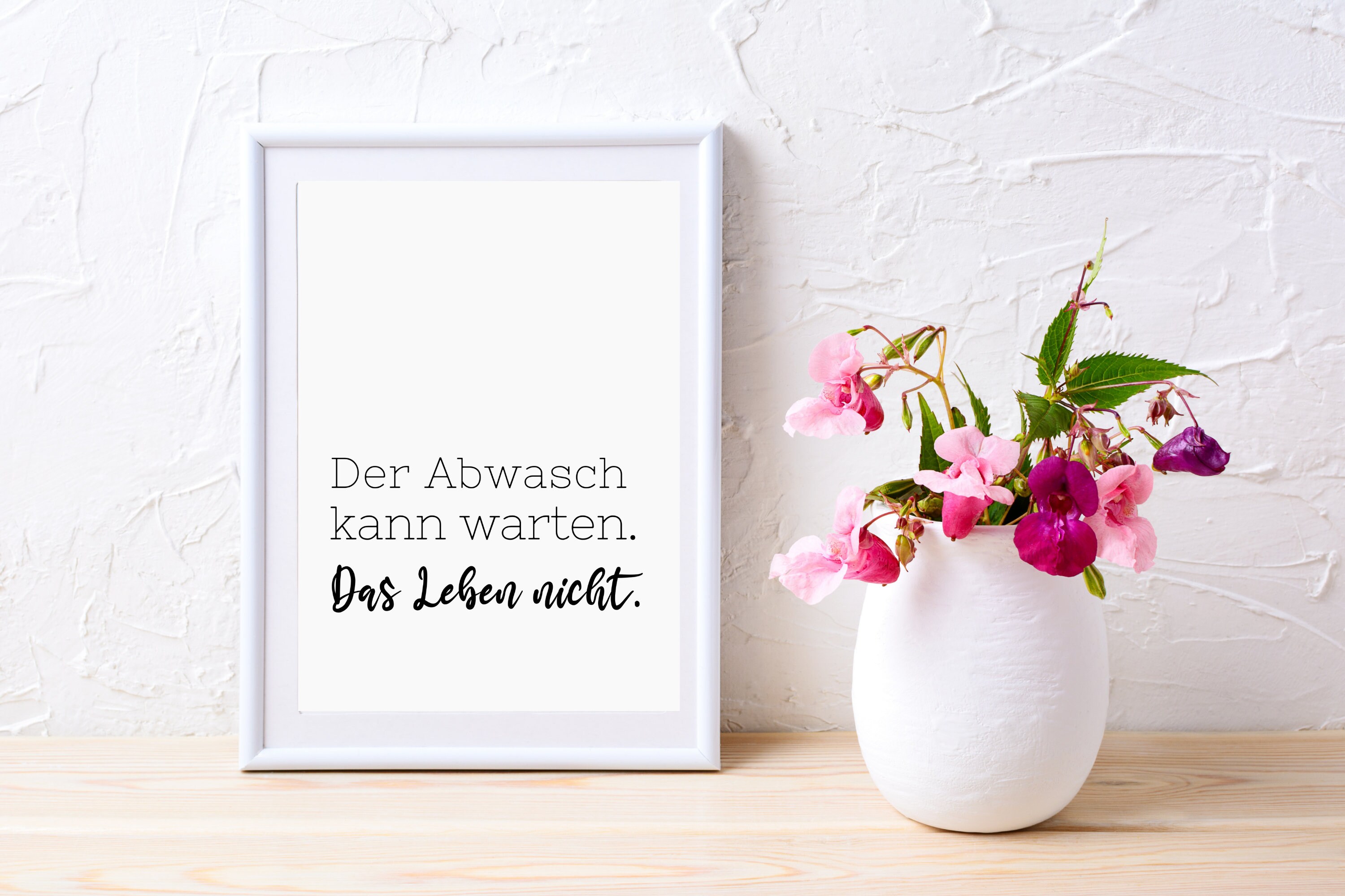 Spruch Poster Der Abwasch kann warten Haushalt/Witziges PDF Sofort