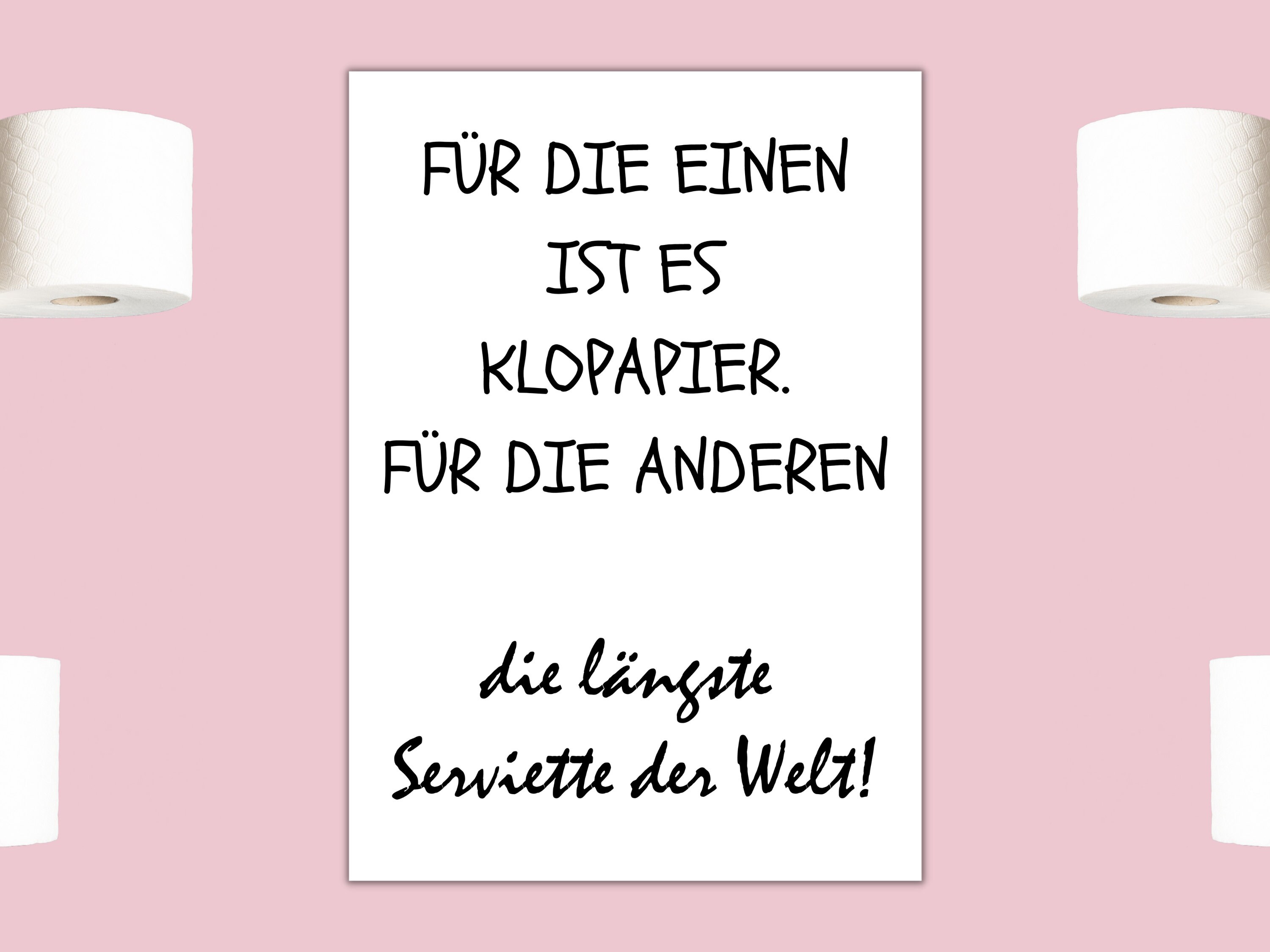 Lustige WC Sprüche Toiletten Poster Deko Bild A4 Poster witzig