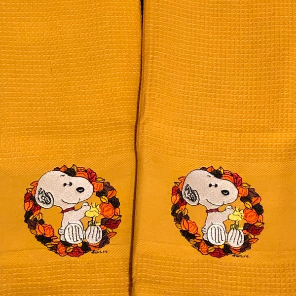Snoopy Towels Etsy