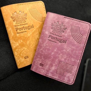 Personalized Leather Passport Holder: Embossed Travel Accessory