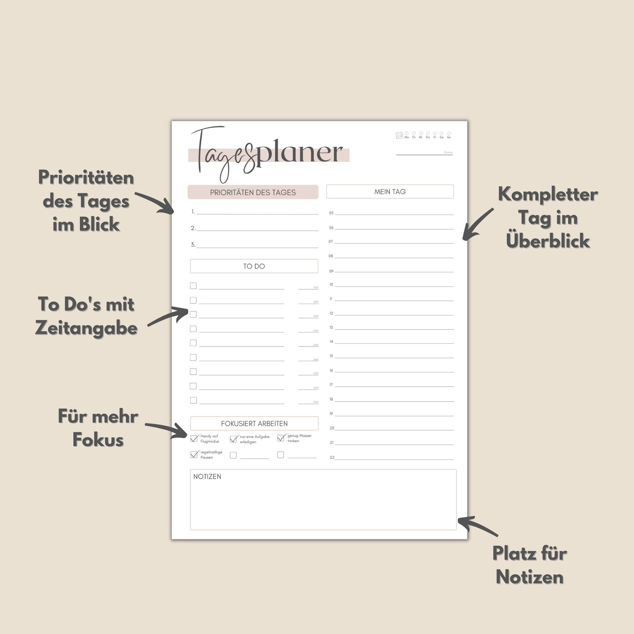 Tagesplaner Mit To Do Liste Und Zeitangabe L Priorit ten Des Tages L tagesplaner-mit-to-do-liste-und-zeitangabe-l-priorit-ten-des-tages-l