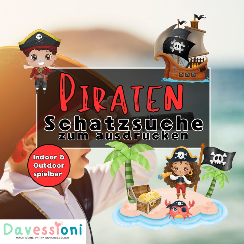 Piraten Schatzsuche Kindergeburtstag Spiele Rätsel Aufgaben Hinweise Schatzkarte Urkunden Einladungen Indoor Outdoor Schnitzeljagd Bild 2