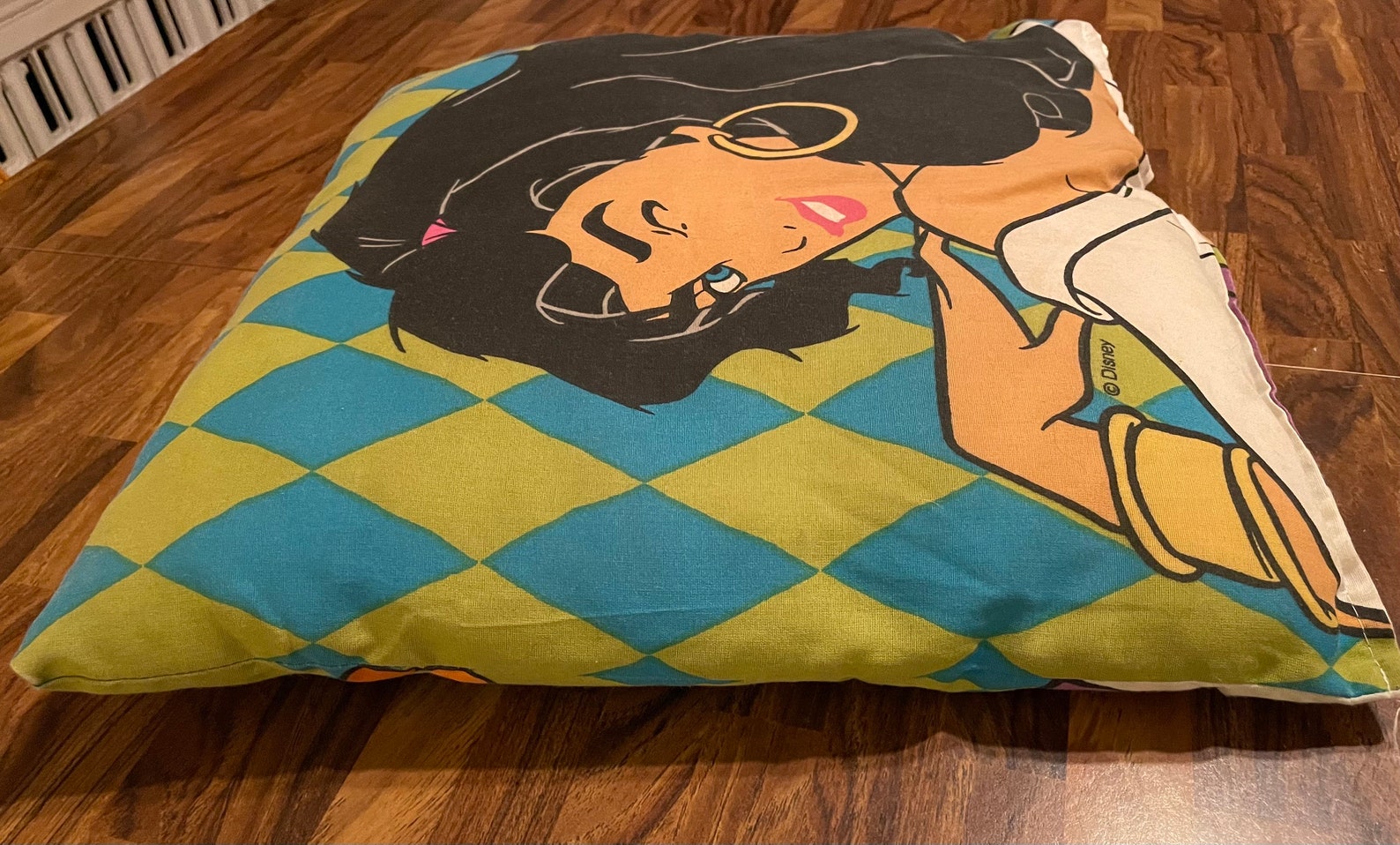 Vintage Hunchback of Notre Dame pillow. Etsy