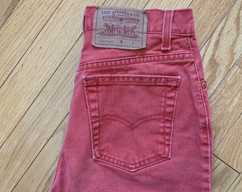 Vintage Levi's 852F Irregular - Orange High Waisted Straight Leg -  Size 26 - Great Condition