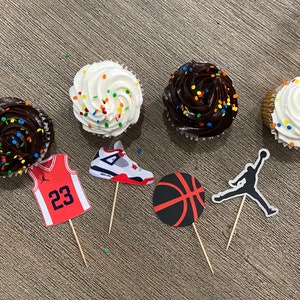 Jordan cupcake topper-jordan cake topper-jordan-sneaker head-jordan party-jordan party favors-jumpman-jordan gifts-jordan birthday party