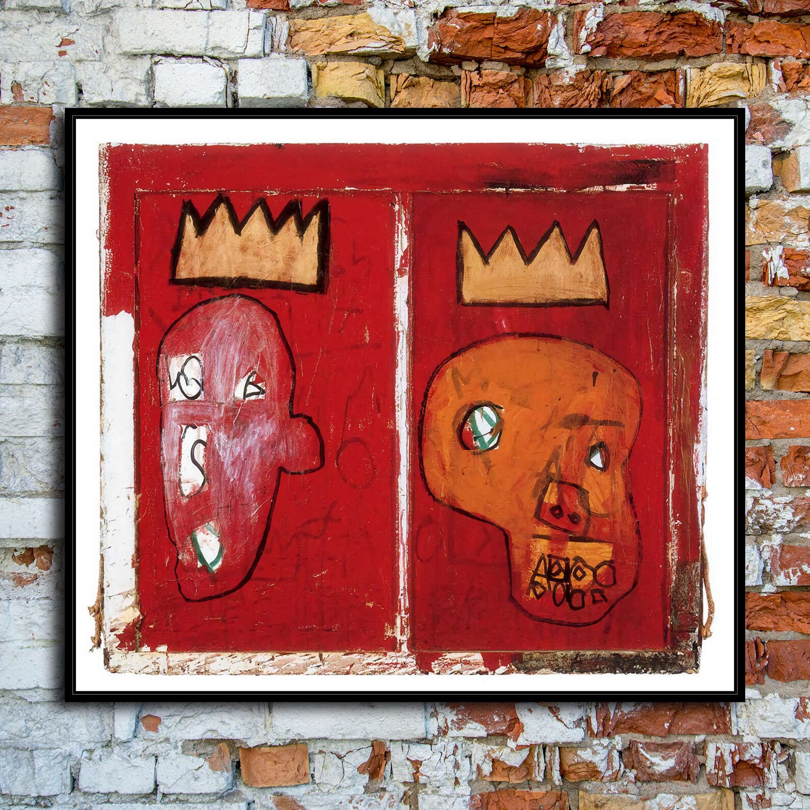 JeanMichel Basquiat Red Kings New HD Canvas print Etsy