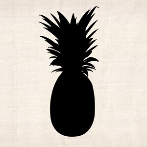 Piña silueta svg fruta clipart png vector Piña forma corte archivo ...