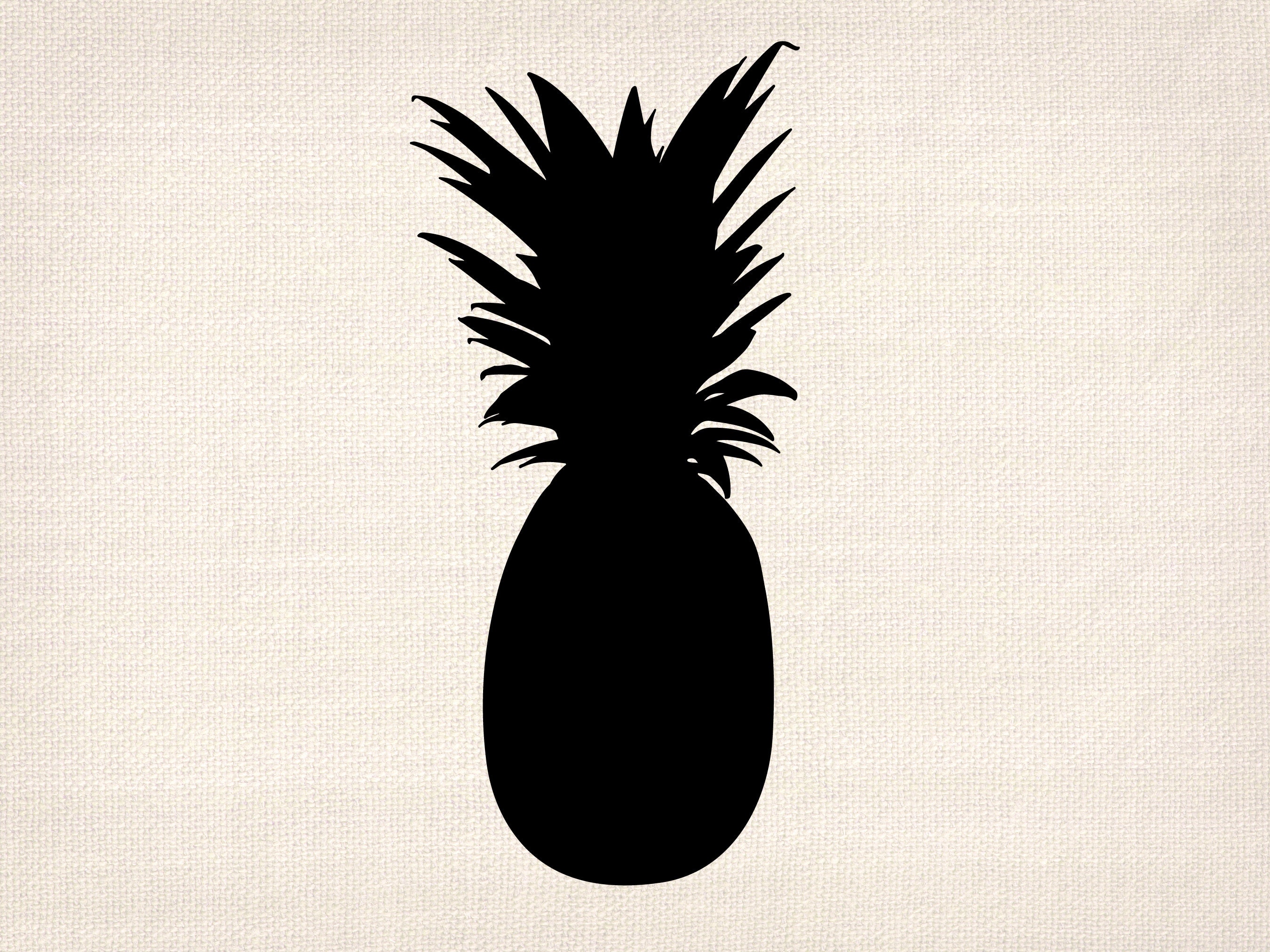 Piña silueta svg fruta clipart png vector Piña forma corte archivo ...