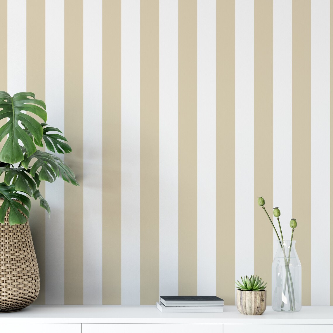 Printable Dollhouse Wallpaper 1:12 Scale Light Brown - Etsy
