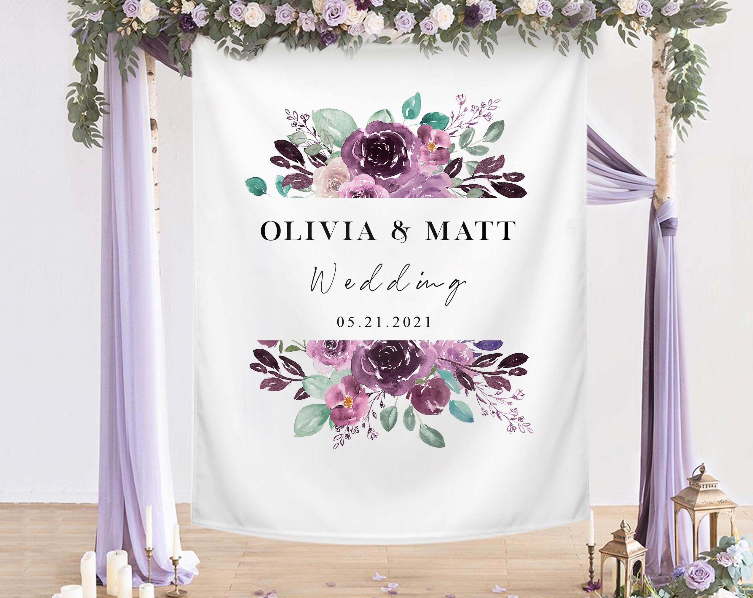 Custom Backdrop Stand For Wedding And Other Events - Mak Floral