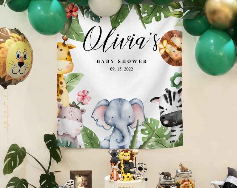 Rainbow Baby Shower Backdrop Baby Shower Backdrop Etsy