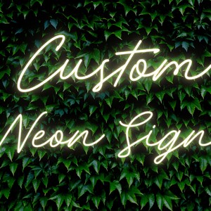 Custom Neon Sign, Personalized Party Neon Signs, Neon Sign Wedding, Neon light, Neon Bar Sign, Neon Wall Sign, Handmade Neon Signs