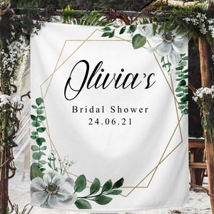 Custom Bridal Shower Backdrop, Rustic Wedding Backdrop, Custom Wedding Backdrop, Wedding Decor, Photo booth backdrop, Elegant Geometric