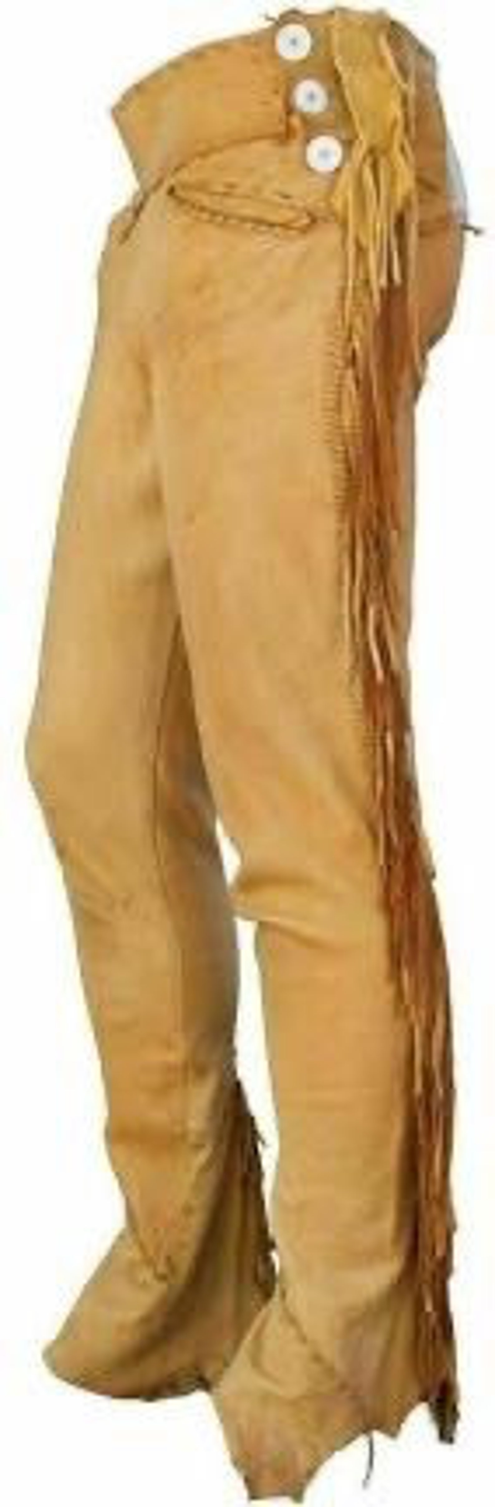 Mens leather buckskin bead suede pant trouser jeans Yellow Etsy