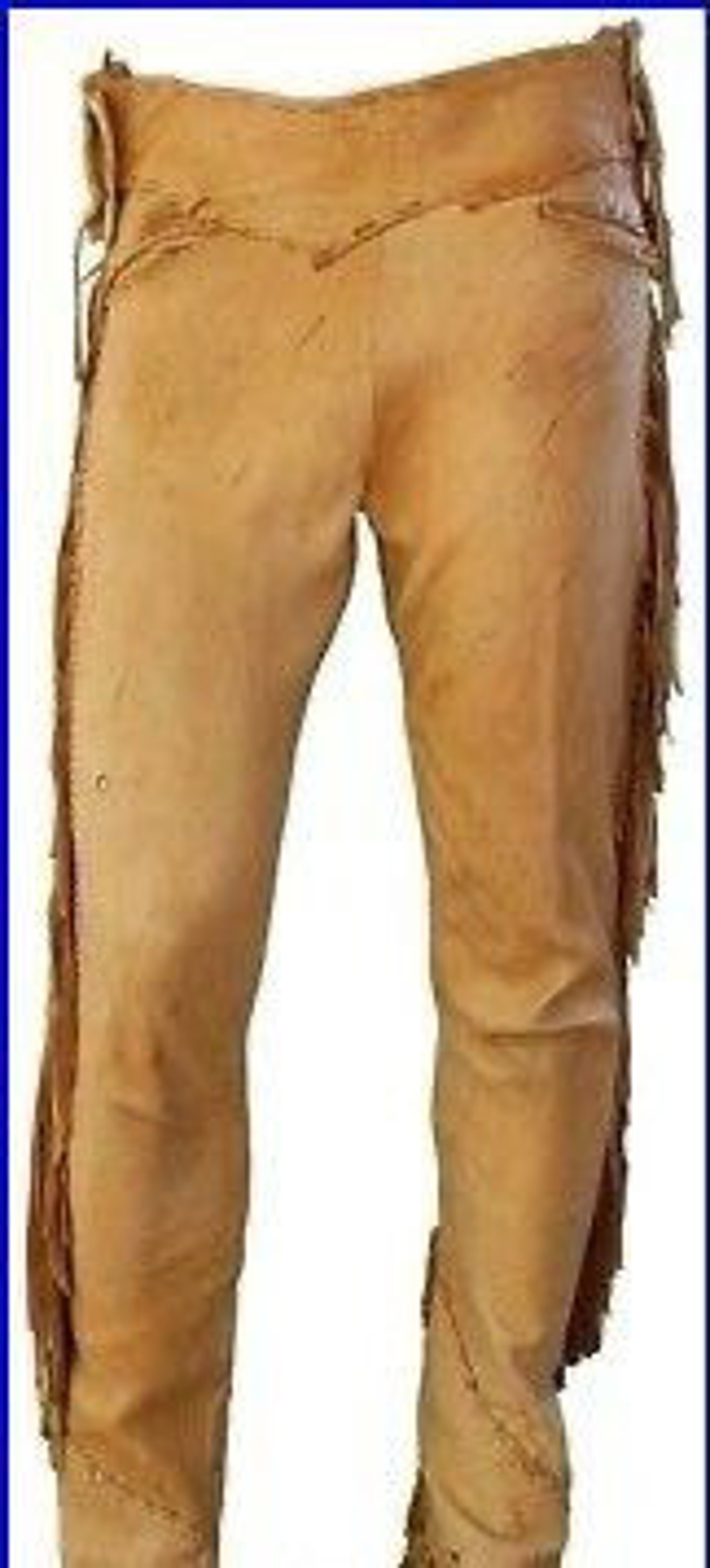 Mens leather buckskin bead suede pant trouser jeans Yellow Etsy