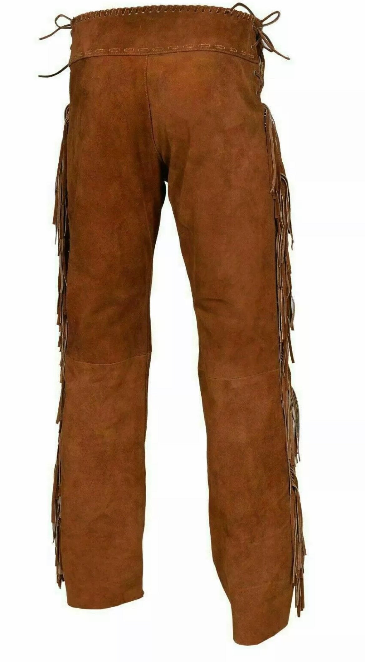 Mens Leather Buckskin Bead Suede Pant Trouser Jeans Brown Etsy UK