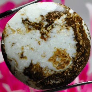 Wild Horse Jasper Cabochon: Round Gemstone for Jewelry Making (26X7 MM, 33 CT)