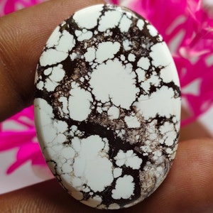 Oval Wild Horse Jasper Cabochon: Natural Gemstone (38X28X7MM, 58 CT)