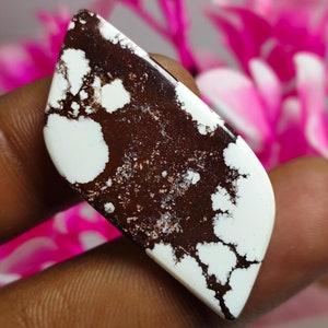 Wild Horse Jasper Cabochon: Antique Shape Gemstone (40X20X4 MM, 24CT)