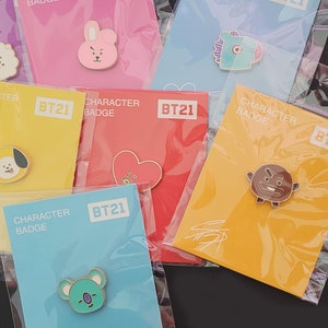 BTS Button/Pins set of 7 (each of the members)/Or get an individual pin of your bias