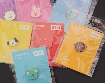 BTS Button/Pins set of 7 (each of the members)/Or get an individual pin of your bias