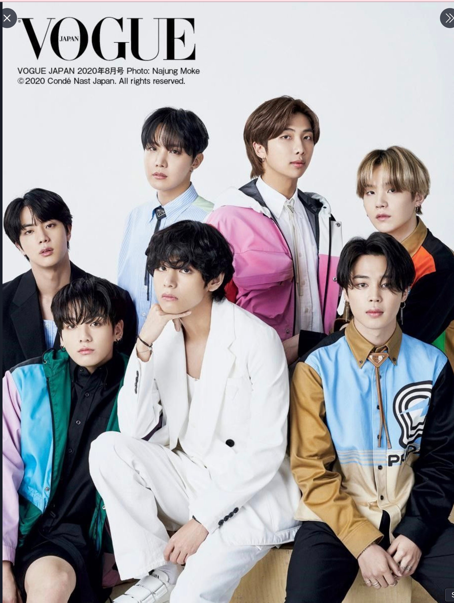 BTS Japan Vogue Magazine - Etsy