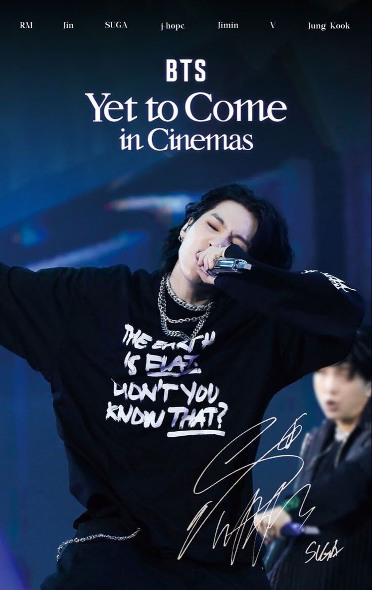 BTS yet to Come in Cinemas With Signatures - Etsy