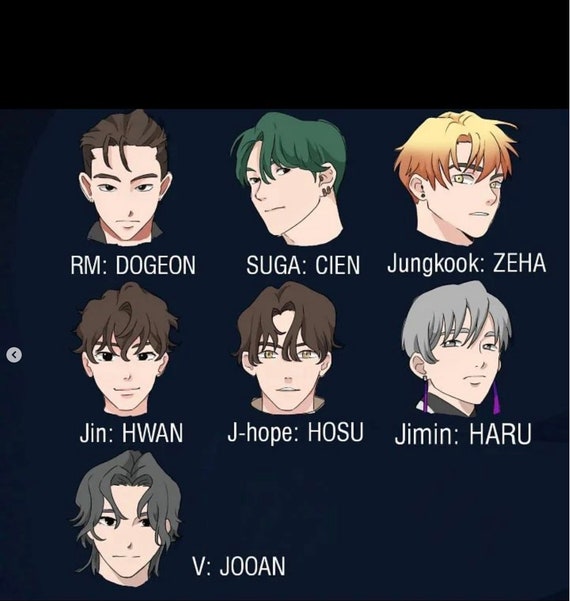PHOTOS of Each Member on Their Own Page for the WEBTOON 7 Fates of