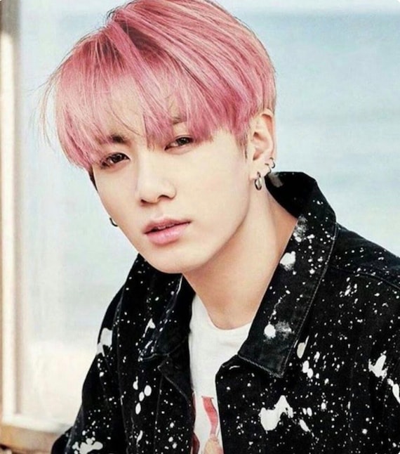 BTS Jungkook and his hair Evolution(Purple, Orange,Black
