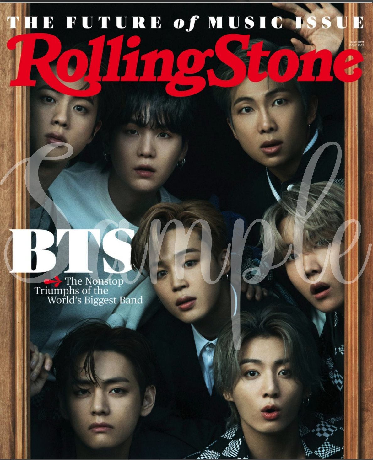 BTS en couverture du Rolling Stones Magazine 2021 - Etsy France