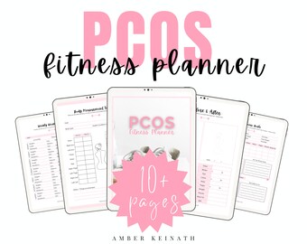 PCOS Fitness Tracker, PCOS Weight Loss Tracker, Printable Fitness Planner, Weight Loss Planner, Exercise Planner, Workout Tracker