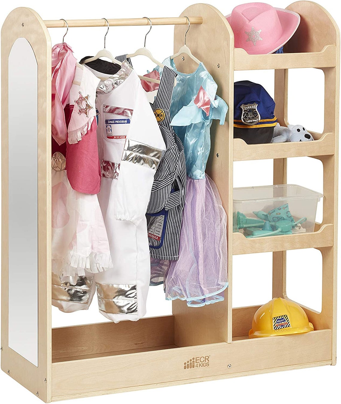 Dramatic Play Storage Closet with Mirrors Kids Montessori Etsy