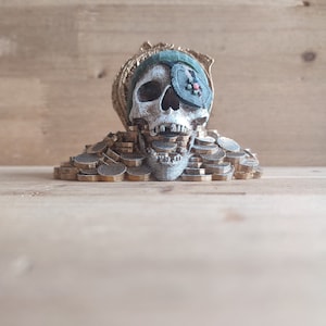 Chester Copperpot, teschio dei Goonies, decorazione, statua dei Goonies, decorazioni dei Goonies,