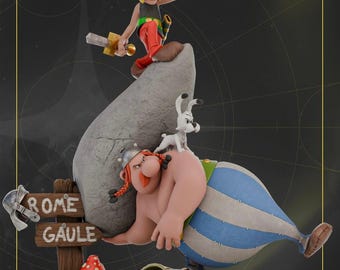 Asterix and Obelix Diorama