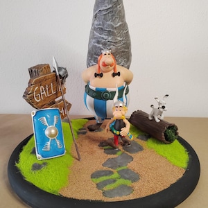 Diorama Asterix and Obelix comic