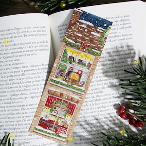 Bookmark "The Night Before Christmas" Art Printing - watercolor illustration