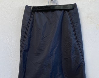 Nylon Midi Snow Skirt