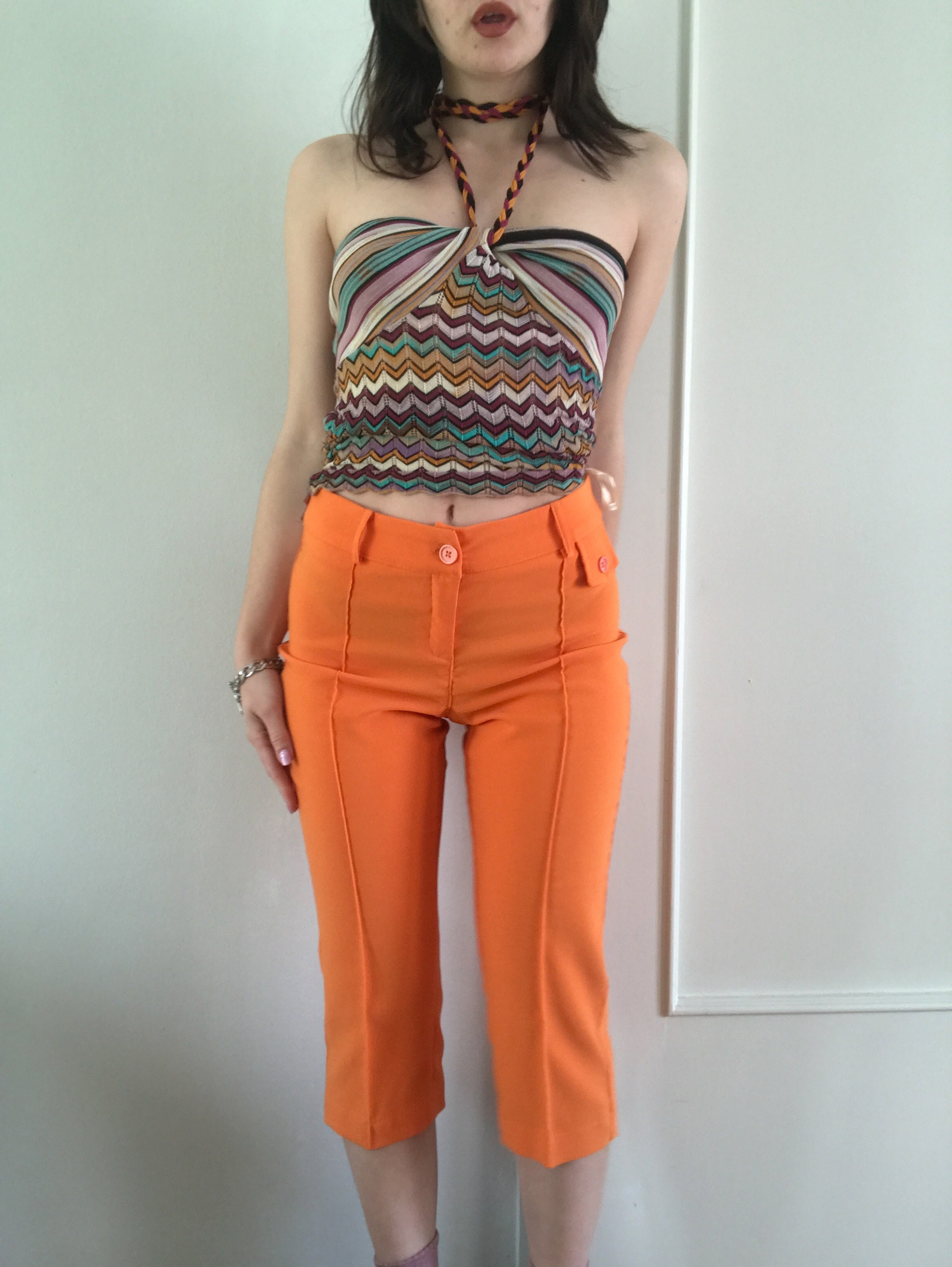 Orange Capri Pants -  Finland