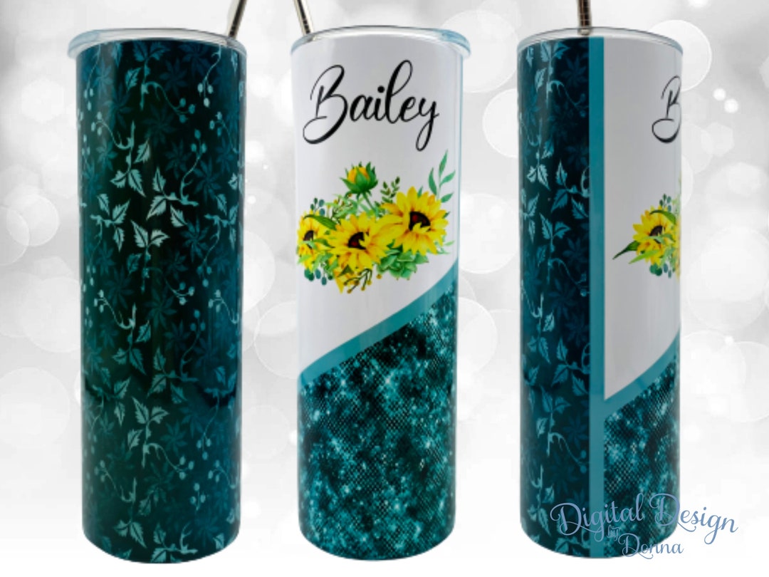 20 Oz Skinny Tumbler Sublimation Wrap Design Add Your Own Text Name ...