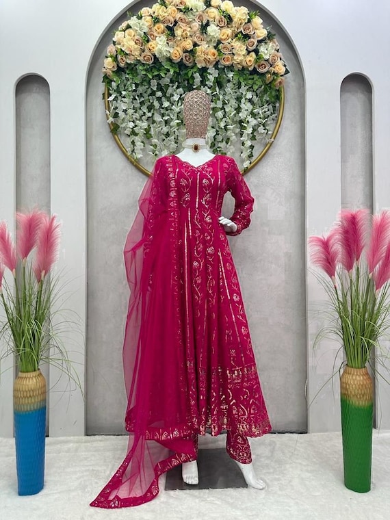 fcity.in - Printed Designer Gown Kurti / Adrika Sensational Gown