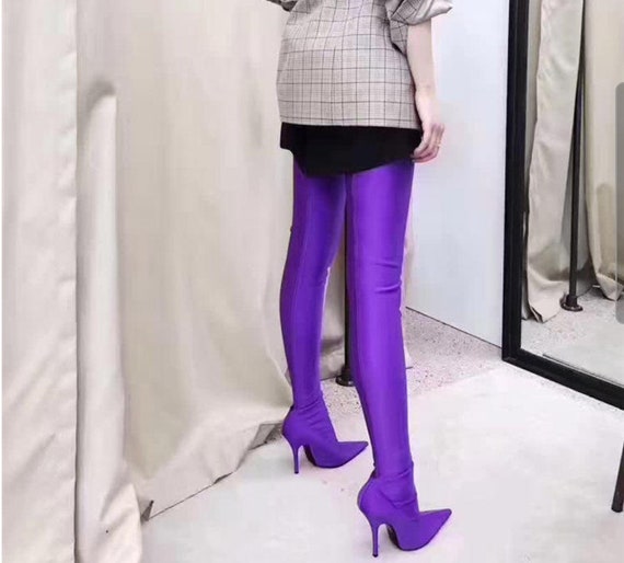 Thigh High Various Color Boots Etsy
