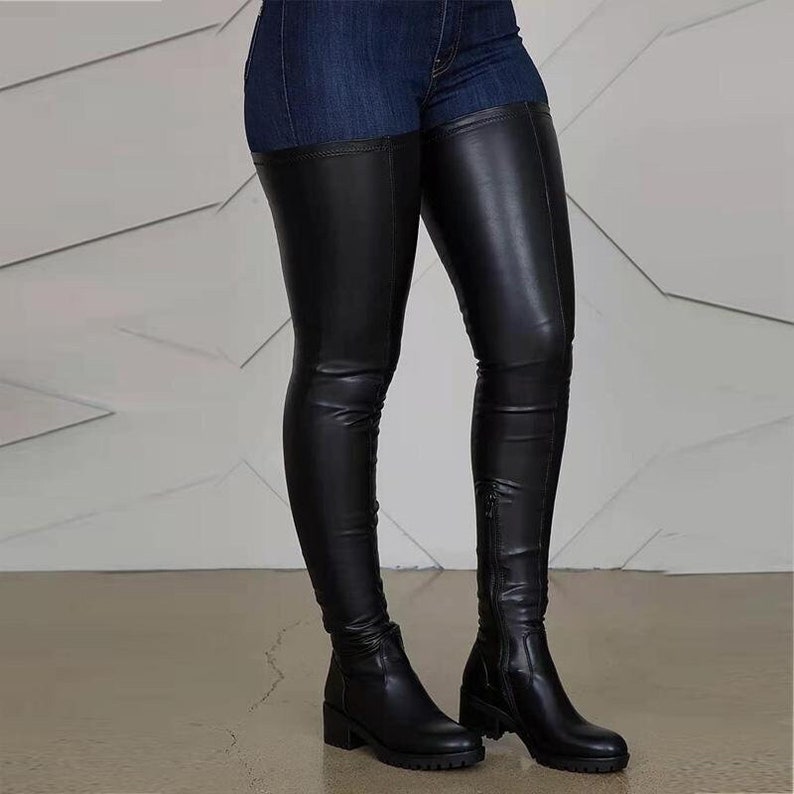 Over the Knee Thigh High Boots Etsy