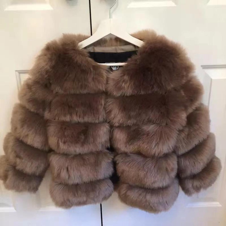 Faux Fur Coat High Quality Women Fur Coat - Etsy
