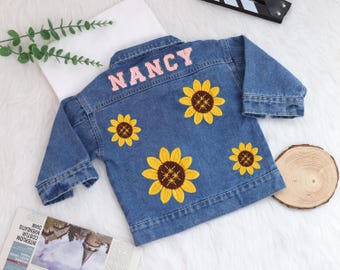 Personalized Jean Jacket, Baby Denim Jacket, Baby Name Jacket, Toddler Jean Jacket with Name, Toddler Name Jacket, Girls Jean Jacket