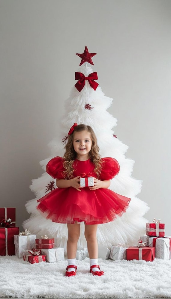 christmas tulle dress Layered Tulle Dress - Green Christmas Tree
