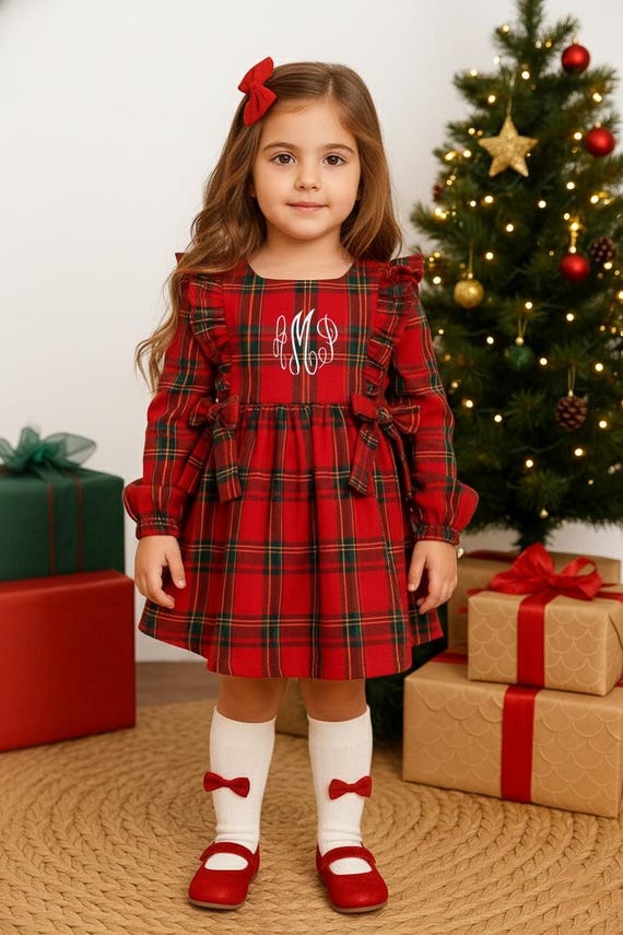 girls christmas dress smocked plaid holiday party Amazon.com: Plaid Holiday/Christmas Girls Dress with Velvet Trim (4, Red): Special Occasion Dresses: Clothing, Shoes & Jewelry