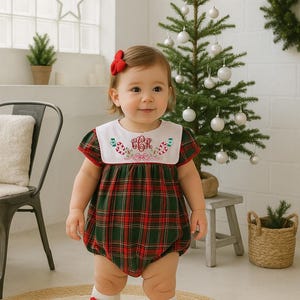 white christmas dresses Pink Christmas Tree Smocked Dress – Lillie & Lilah main image 1