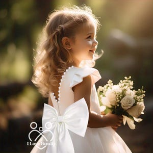 toddler girl white graduation dress Child Matte White Graduation Gown