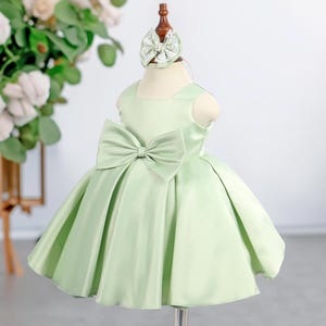 Satin Flower Girl Dress, Junior Bridesmaid Dress, Satin Lace Flower Girl Dress, Rustic Flower Girl Dress, Communion dress, Back To School
