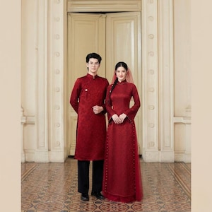 Traditional Engagement Dress for Couple